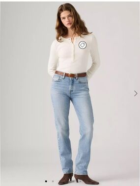 Levi’s Premium 501 Original Jeans NWT High Rise Straight Leg Light Wash